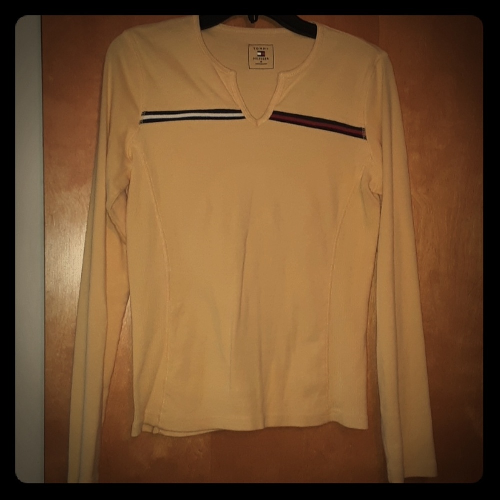Vintage Tommy Hilfiger girls yellow shirt